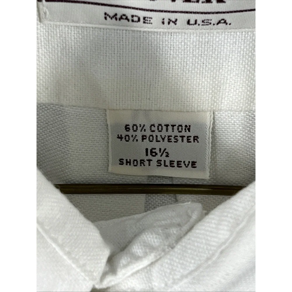 VTG‎  1990's Chevy Indy V8 Crew Shirt Size Large/ 16 1/2 \Arrow Dover \White - Picture 4 of 10